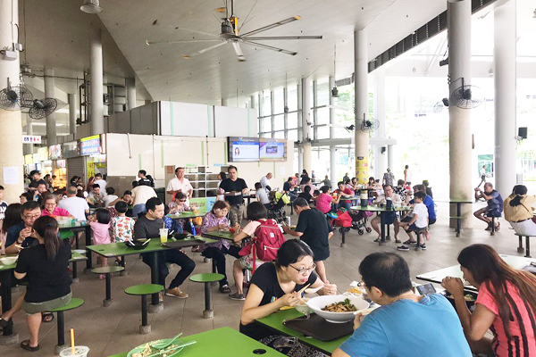 Bedok Central Hawker Centre near Bedok Mrt Station